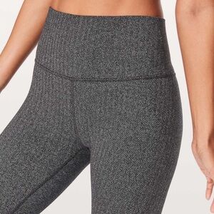 Lululemon Grey Tweed Leggings, High-rise, Size 2
